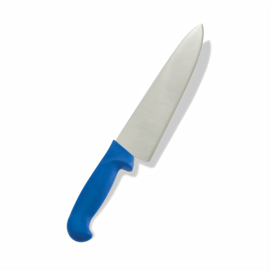 Product image #1 for Crestware 10-Inch Stamped Cook's Knife with Blue Polypropylene Handle