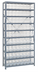 Thumbnail image #1 for Quantum Heavy-Duty Stationary Wire Shelving Unit with 13 Shelves and 72 Clear Bins