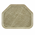Thumbnail image #2 for Cambro Camtray 14 x 18 Trapezoid Fiberglass Fast Food & Cafeteria Tray, Abstract Gray