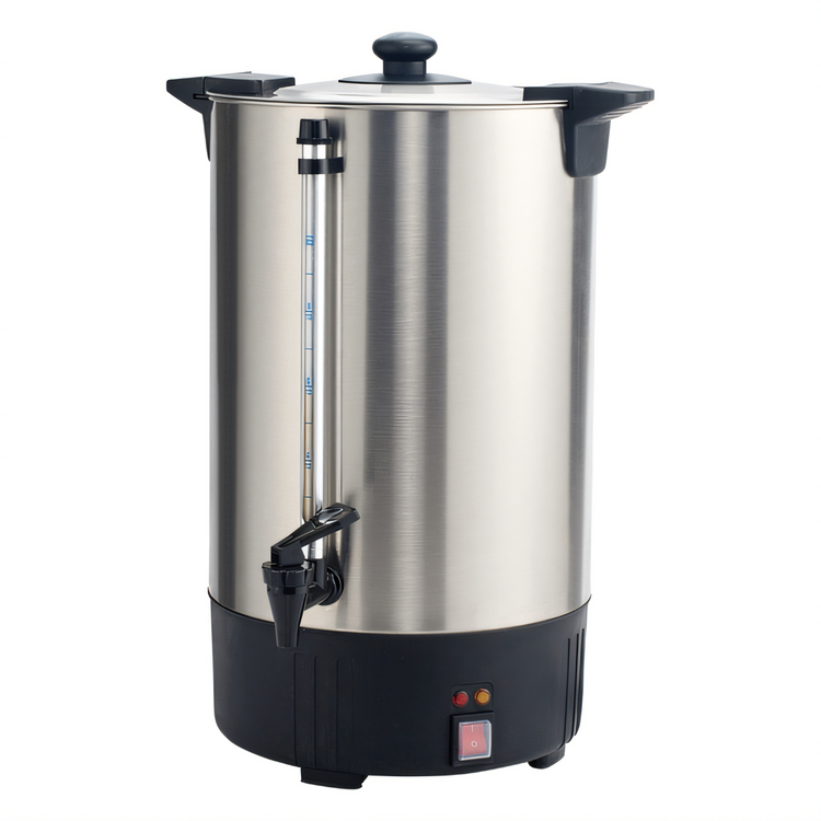 Product image #1 for Winco 100-Cup 304 Stainless Steel Commercial Coffee Urn with Dripless Faucet and Automatic Shut-Off