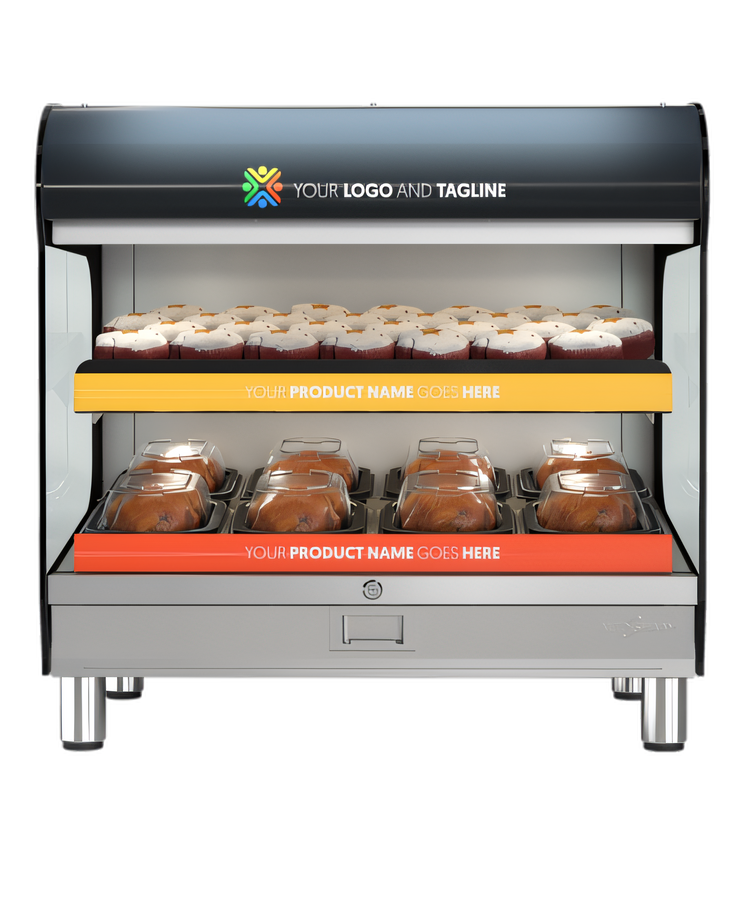 Product image #1 for Alto-Shaam Halo Heat 36 Inch Wide Countertop Self-Service Heated Shelf Merchandiser, 2 Shelves
