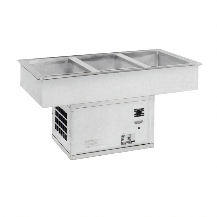 Product image #1 for Atlas Metal WCM-4 Self-Contained Refrigerated 4-Pan Full-Size Cold Food Drop-In Well