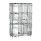 Thumbnail image #1 for Metro Super Erecta SEC33C-2SE Stationary Wire Security Unit, Chrome Plated, 38-1/2"W x 21-1/2"D x 66-13/16"H, 2 Shelves