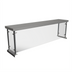 Thumbnail image #1 for BK Resources 60 Inch Single-Sided Stainless Steel Sneeze Guard Overshelf for Steam Tables