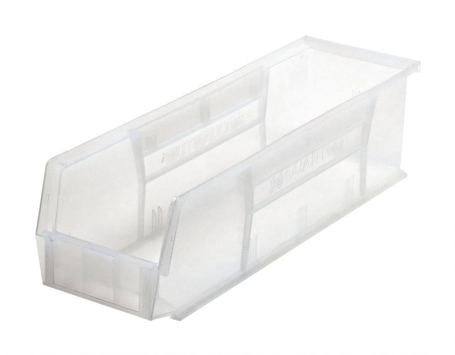 Product image #1 for Quantum Clear Polypropylene Stack & Hang Shelf Bin, 18 x 5-1/2 x 5 Inches