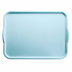 Thumbnail image #2 for Cambro Camtray® Sky Blue Rectangular Dietary Tray with Handles, 14 x 18 Inches