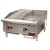 Thumbnail image #1 for Omcan 24-Inch Countertop Natural Gas Charbroiler and Griddle Combo with 12-Inch Cooking Surfaces