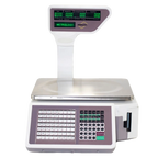 Thumbnail image #1 for Concasse MTY Metrology MEGABIE60P Countertop Digital Price Computing Scale, Barcode Label Printing, Pole Display, 60 lb x 0.02 lb