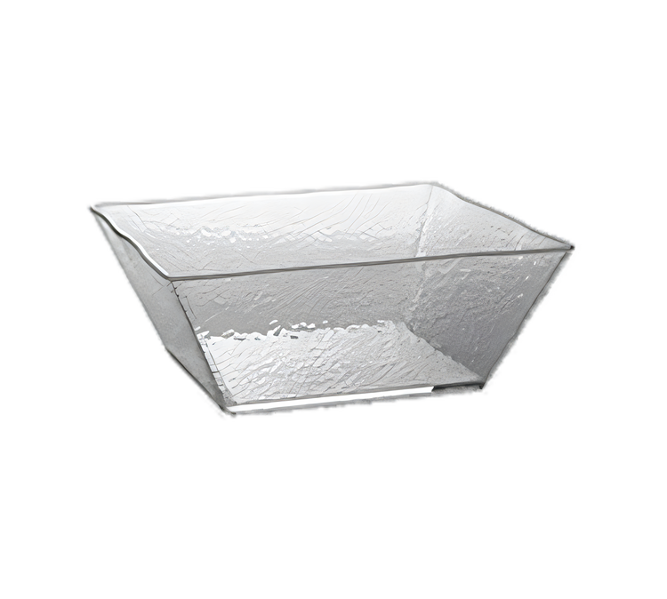 Product image #1 for American Metalcraft Rain Collection X-Large Square Clear Styrene Rain Bowl, 228 oz.
