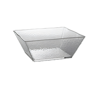 American Metalcraft Rain Collection X-Large Square Clear Styrene Rain Bowl, 228 oz.