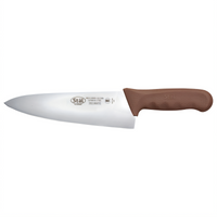 Stäl 8-Inch Stamped Chef's Knife with Brown Polypropylene Handle