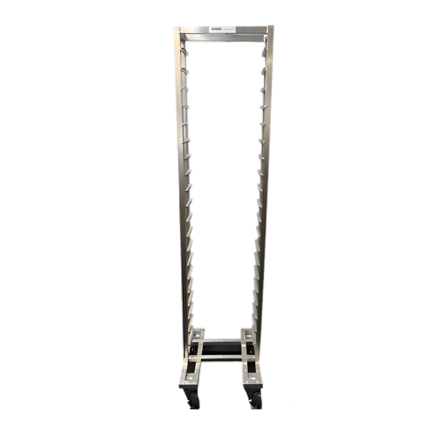 Product image #1 for Channel Manufacturing LPNS-19 Lo Profile Nesting Aluminum Steam Table Pan Rack, End Load, 19-Pan Capacity