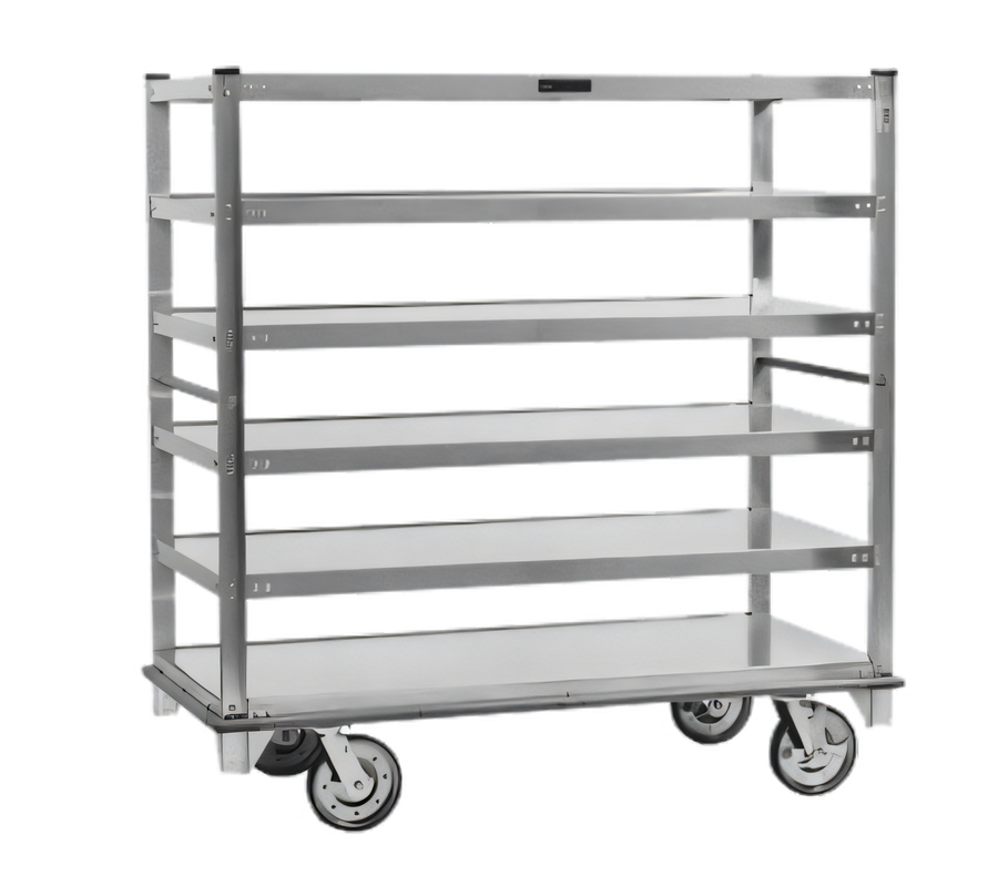 Product image #1 for Cres Cor Queen Mary Aluminum Banquet Cart with 6 Shelves