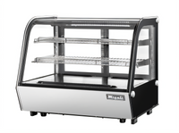 Migali Competitor Series Countertop Refrigerated Display Case, 34.6-Inch, Curved Glass, 5.7 Cu. Ft.