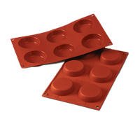 Silikomart Siloconflex 6-Cavity Silicone Flan Mold