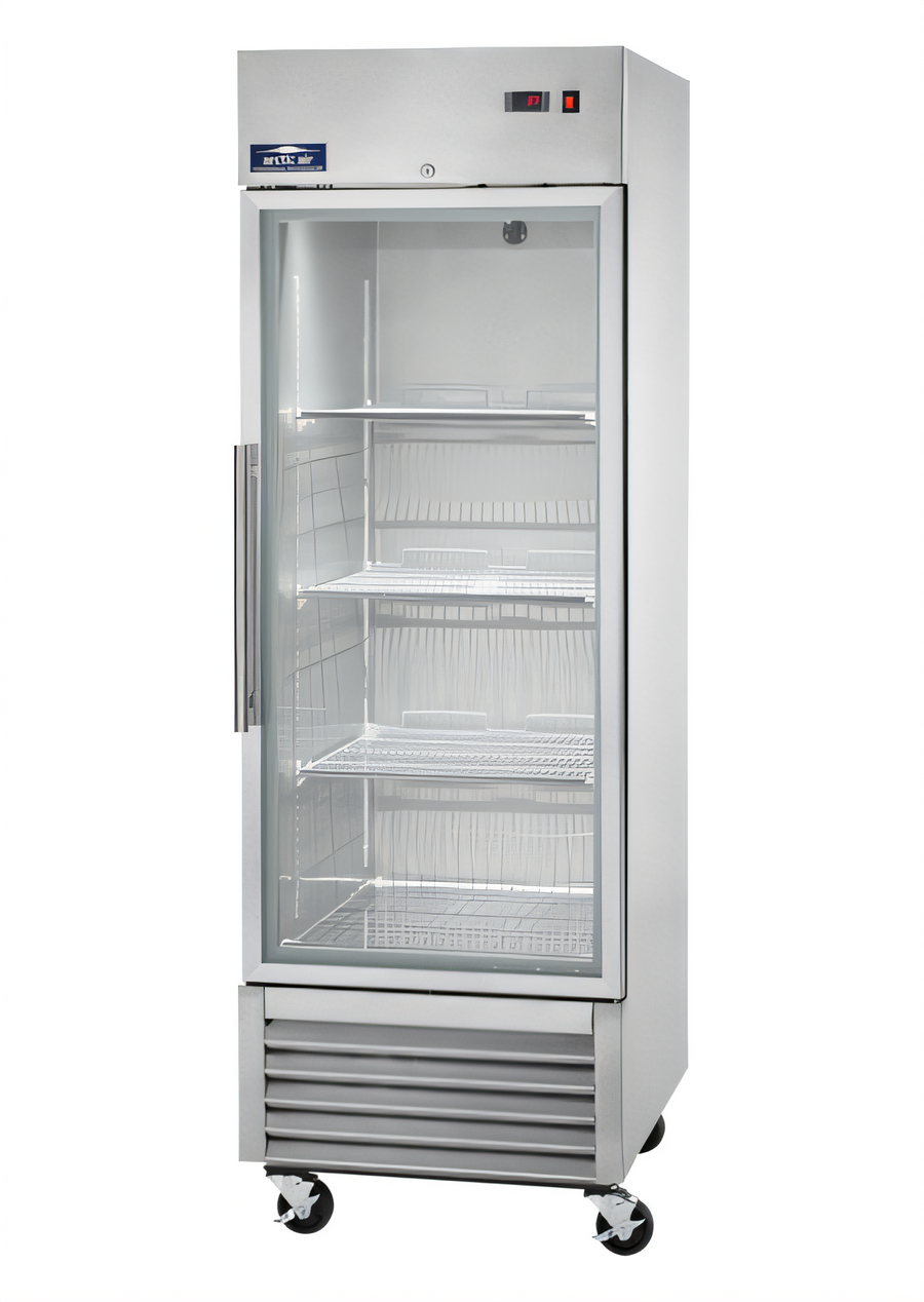 Product image #1 for Arctic Air AGDF23 27-Inch Single-Section Glass Door Reach-In Freezer, 23 Cu. Ft., Stainless Steel