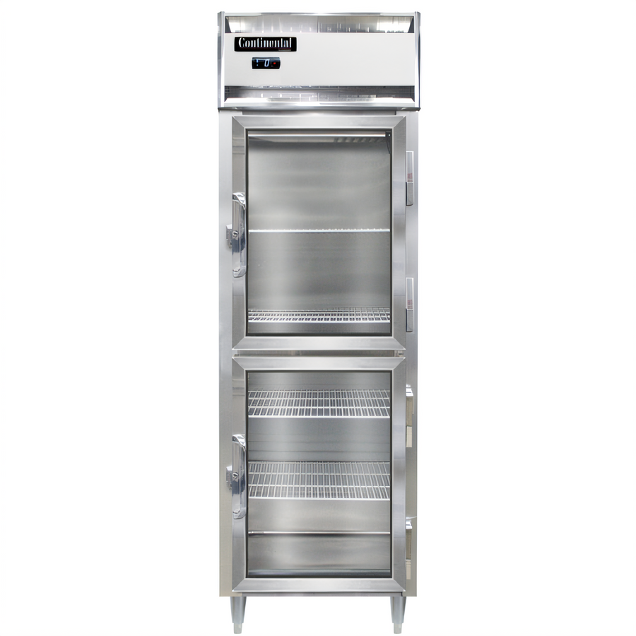 Product image #1 for Continental Refrigerator Designer Line 1-Section Reach-in Freezer with Half-Height Glass Doors