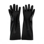 Thumbnail image #1 for Chef Revival CLGLR28BK 18-Inch Elbow-Length Rubber Cleaning Glove, Black, Waterproof Case of 12