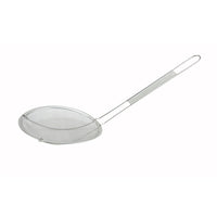 Winco Stainless Steel Round Single Mesh Coarse Skimmer