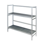 Thumbnail image #1 for Fermod 2R38B57 4-Keg 2-Shelf Aluminum Keg Rack, 38"W x 18"D x 57"H
