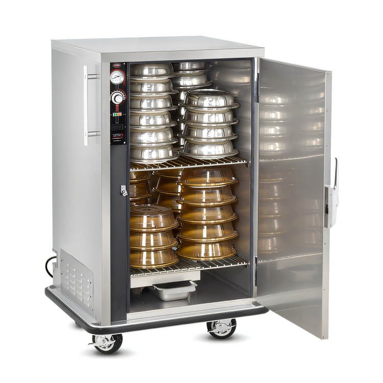 Product image #1 for FWE P-Series P-48 Mobile Heated Banquet Cart, 1 Compartment, 40-48 11-Inch Covered Plate Capacity