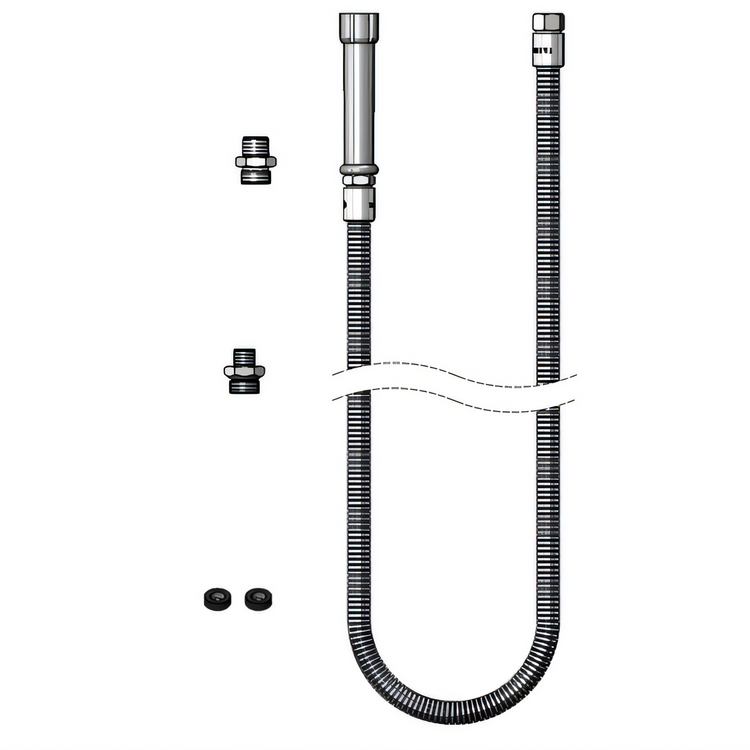 Product image #1 for T&S Brass 72-Inch Flexible Stainless Steel Pre-Rinse Replacement Hose Assembly