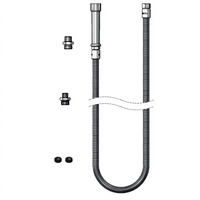 T&S Brass 72-Inch Flexible Stainless Steel Pre-Rinse Replacement Hose Assembly