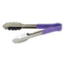 Thumbnail image #1 for Winco UTPH-16P 16-inch Allergen-Free Stainless Steel Utility Tongs — Purple Polypropylene Handle