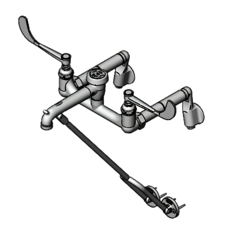 Product image #1 for T&S Brass Service Sink Faucet with Vacuum Breaker Nozzle, 15-3/4-Inch Reach