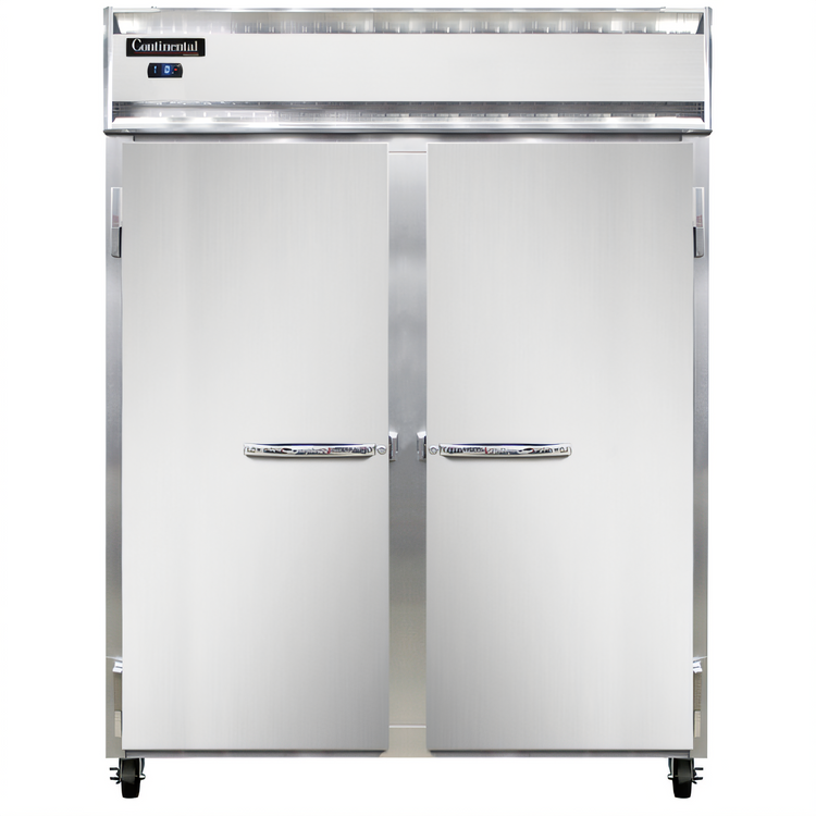 Product image #1 for Continental Refrigerator 2FESN Extra-Wide Two-Section Shallow Depth Reach-In Freezer