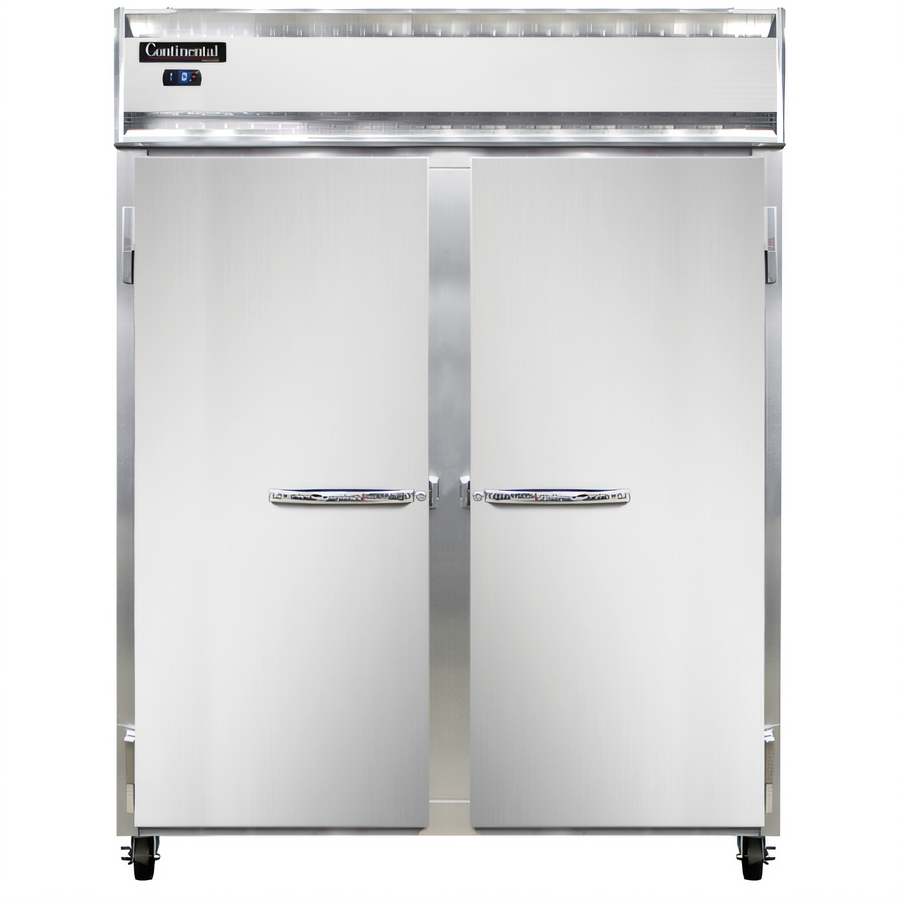 Product image #1 for Continental Refrigerator 2FESN Extra-Wide Two-Section Shallow Depth Reach-In Freezer