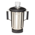 Thumbnail image #1 for Hamilton Beach Commercial 4 Liter Stainless Steel Blender Container Accessory with Double Handles