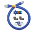 Thumbnail image #1 for Dormont Blue Hose Safety Quik Moveable Gas Connector Kit, 1/2-Inch ID x 36-Inch, With Restraining Cable