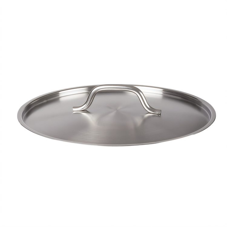 Product image #1 for Winco 13-3/8 Inch Round Flat Stainless Steel Replacement Cover with Handle