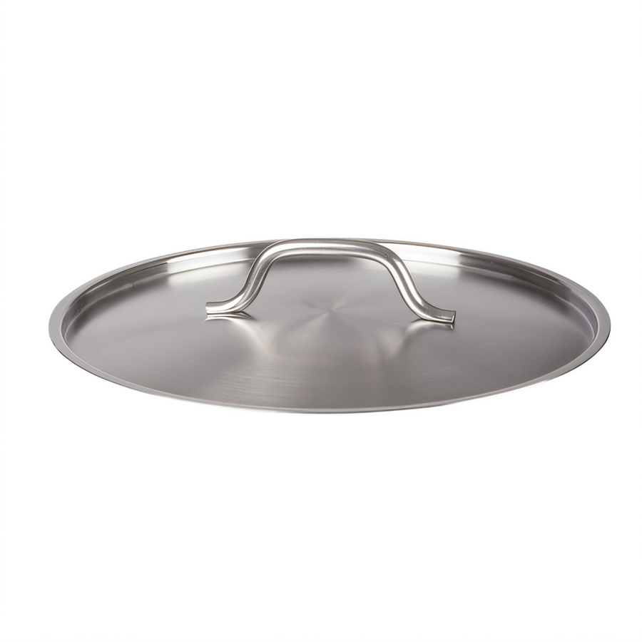 Product image #1 for Winco 13-3/8 Inch Round Flat Stainless Steel Replacement Cover with Handle