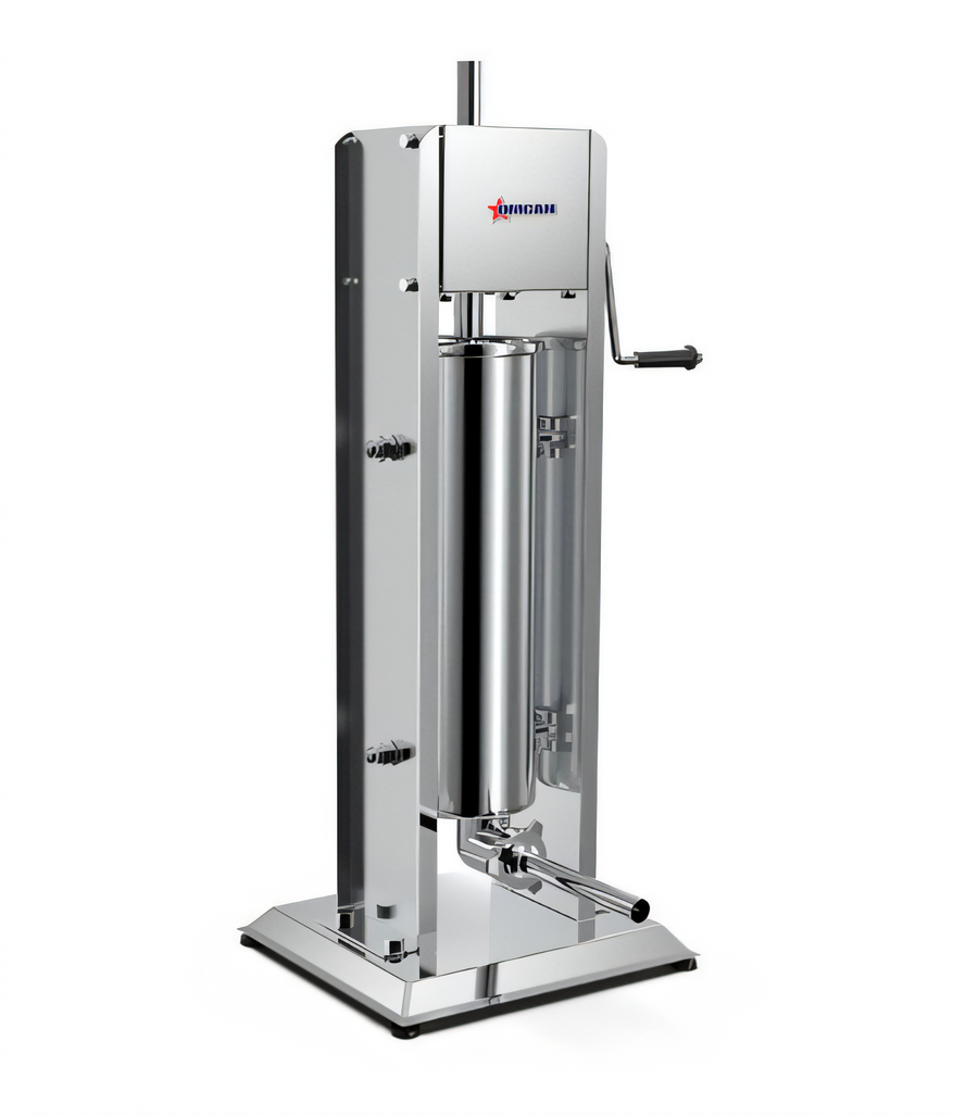 Product image #1 for Omcan USA Manual Vertical Sausage Stuffer, 15 lb. Capacity, Stainless Steel