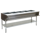 Thumbnail image #1 for Eagle Group AWTP5-LP 79-Inch Liquid Propane Water Bath Hot Food Table, Open Well, Open Base, 5 Pan