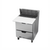 Thumbnail image #2 for Beverage-Air 27-Inch One-Section Refrigerated Sandwich Prep Table with 2 Drawers, 8-Pan Top, and Cutting Board