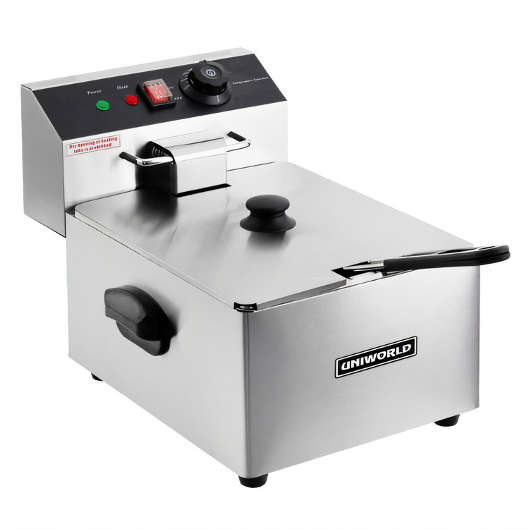 Product image #1 for Uniworld Economy Countertop Electric Fryer, Single Well, 8 Liter Capacity, 110V