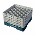 Thumbnail image #2 for Cambro Camrack Full Size 30-Compartment Glass Rack with 5 Soft Gray Extenders, Teal