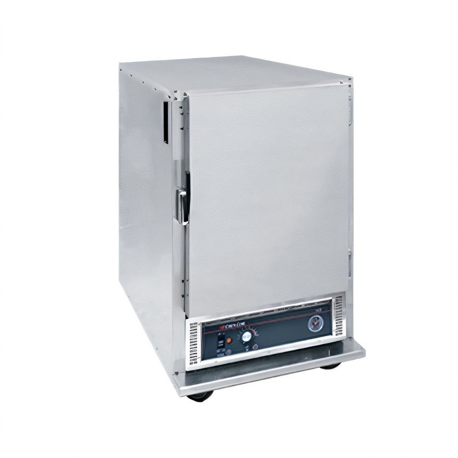 Product image #1 for Cres Cor Half-Size Mobile Insulated Heated Holding Cabinet with Bottom-Mount Heater, Dutch Doors, and 6 Pan Capacity