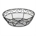 Thumbnail image #1 for Winco 8-Inch Round Wire Bread/Fruit Basket, Black