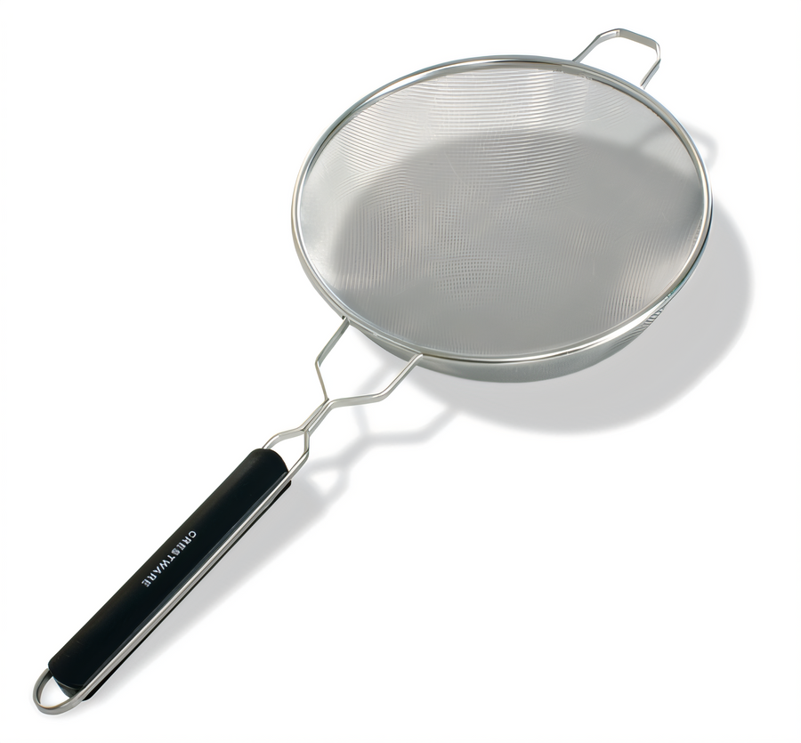 Product image #1 for 10-Inch Medium Single Mesh Strainer with Plastic Handle, Black
