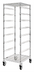 Thumbnail image #1 for Mobile Bin Storage Cart with 2 Wire Shelves and 7 Bin Slides