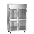 Thumbnail image #1 for Victory Elite Two-Section Top-Mount Reach-In Display Freezer with Four Half-Height Glass Doors, 46.29 Cu. Ft.