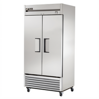 Two-Section Bottom-Mounted Reach-In Solid Swing Door Stainless Steel Refrigerator