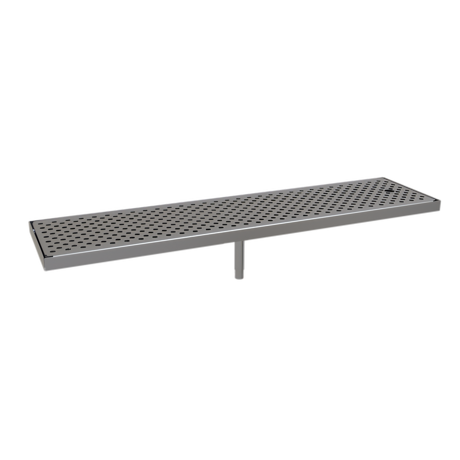 Product image #1 for Glastender Surface Mount Stainless Steel Drain Pan, 32 x 8 Inch