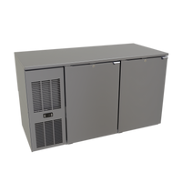 Glastender C1FL52-UC 52-Inch Two-Section One-Zone Front-Serviced Undercounter Cooler with Stainless Steel Top