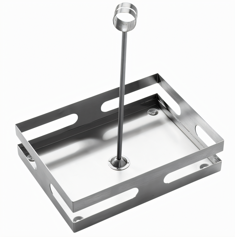 Product image #1 for American Metalcraft Stainless Steel Rectangular Condiment Rack, 8 x 5-3/4 x 9-1/2 Inches