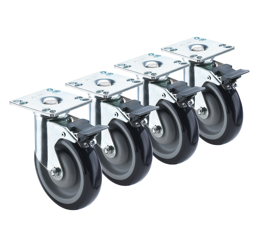 Product image #1 for Krowne 28-260S Royal Series Shelf Casters & Leveling Feet Case of 3